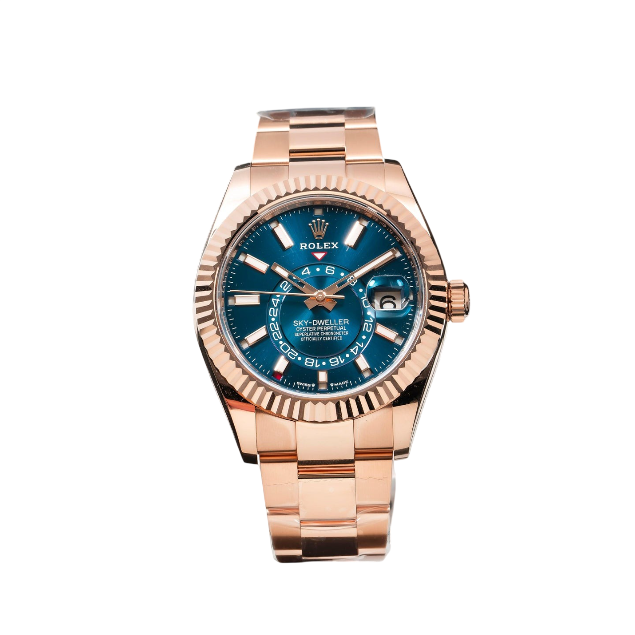 Sky-Dweller 42mm 18k Everose Gold Mens Watch 336935-0005