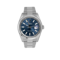 Datejust 116334 Fluted Bezel Watch 41mm Blue Index Dial