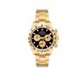 Daytona 40mm Black Dial Yellow Gold Mens Automatic Watch 116508