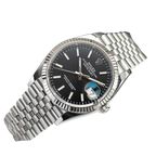Datejust 41mm Steel White Gold Black Dial Mens Watch m126334-0018