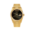 Presidential Rolex Day-Date 18038 Watch 36mm Black Onyx Dial 18K Yellow Gold