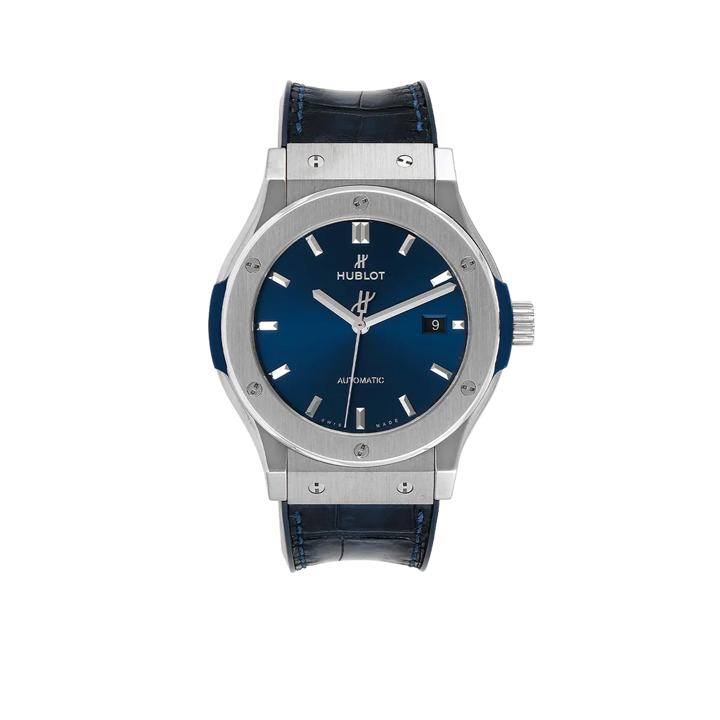 Classic Fusion Titanium 42mm Blue Dial Mens Watch 542.NX.7170.LR