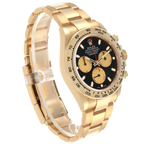 Daytona 40mm Black Dial Yellow Gold Mens Automatic Watch 116508