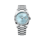 President Day-Date 36mm Platinum Ice Blue Mens Watch 128236-0008