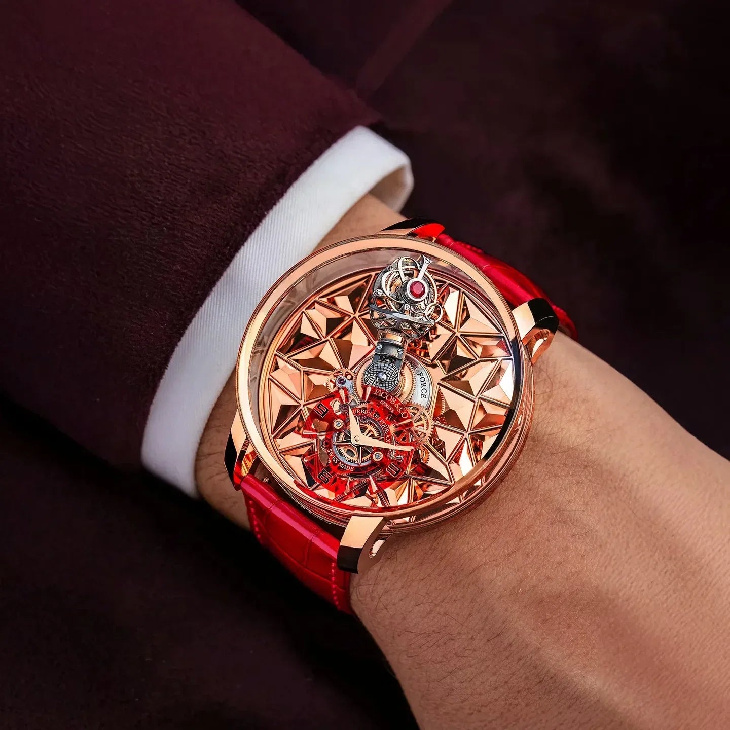 Astronomia Revolution Four-Axis Tourbillon 47mm Rose Gold, Sapphire Manual Winding AT180.40.AB.AA.A