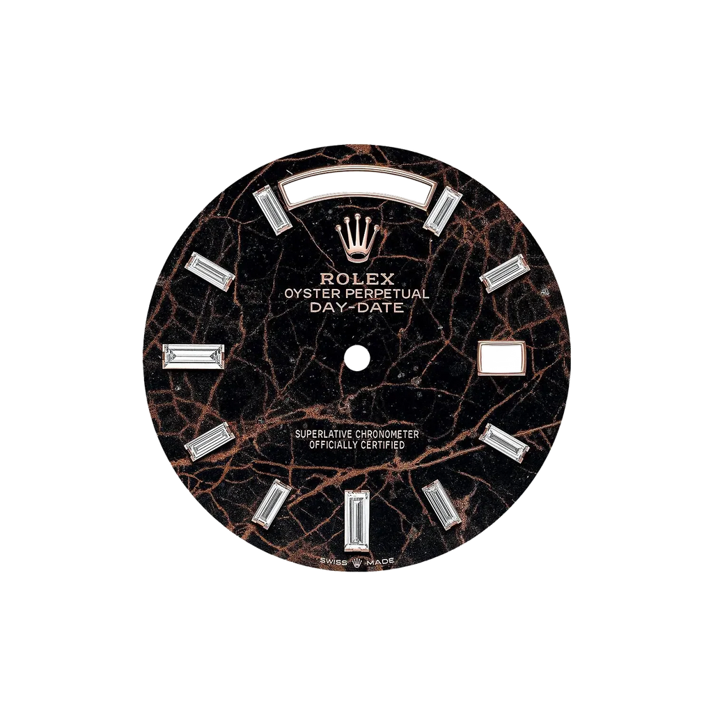 Day Date President 40 mm Everose Gold Eisenkiesel Diamond Dial 228235