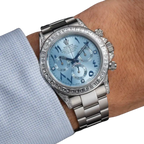 Daytona 40mm Baguette Diamond Bezel IceBlue Arabic Dial 116576TBR-0005