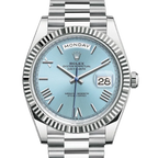 President Day-Date 40mm Ice Blue Dial Platinum Mens Watch 228236
