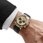 Daytona 40mm Pikachu Yellow Gold Champagne Black Dial 126518LN