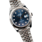 Datejust 36mm Steel & White Gold Blue Dial Diamonds m126334-0016