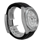 Sky-Dweller 42mm 18K White Gold Meteorite Dial Diamond Watch 326259TBR