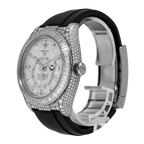 Sky-Dweller 42mm 18K White Gold Meteorite Dial Diamond Watch 326259TBR