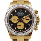Rolex Daytona 116508 40mm 18ct Yellow Gold Black Dial Diamond