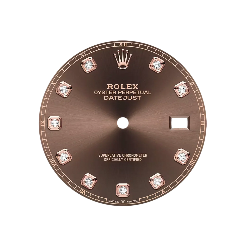 Datejust 41MM 126331 Chocolate Diamond Dial Fluted Bezel Two Tone Rose Gold Jubilee Bracelet