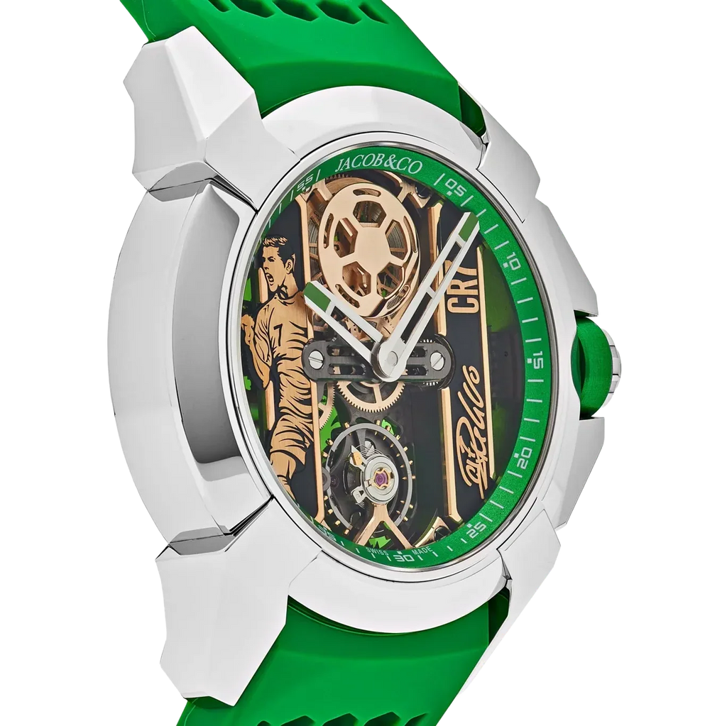 Epic X CR7 44mm Heart of CR7 Stainless Steel Green on Strap EX120.10.AD.AA.ABRUA