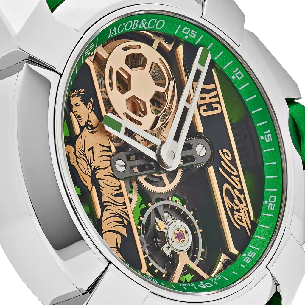 Epic X CR7 44mm Heart of CR7 Stainless Steel Green on Strap EX120.10.AD.AA.ABRUA