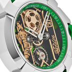 Epic X CR7 44mm Heart of CR7 Stainless Steel Green on Strap EX120.10.AD.AA.ABRUA