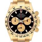 Daytona 40mm Black Dial Yellow Gold Mens Automatic Watch 116508