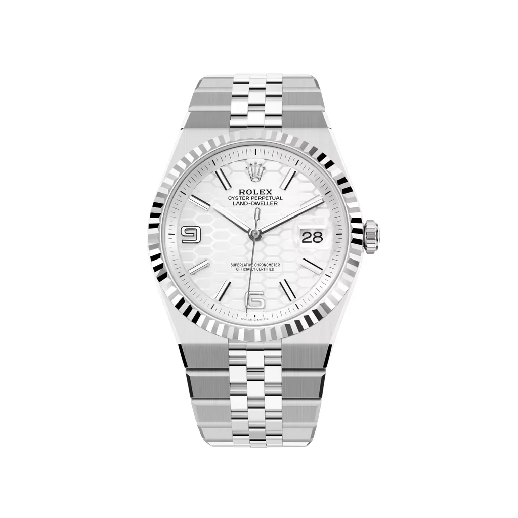 Land-Dweller 40 mm  Oystersteel White Gold M127334-0001