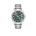 Sky-Dweller 42mm Steel White Gold Green Dial Mens Watch 336934