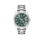 Sky-Dweller 42mm Steel White Gold Green Dial Mens Watch 336934