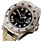 GMT Master II 18k Yellow Gold Diamond Black Sapphire 116758SANR