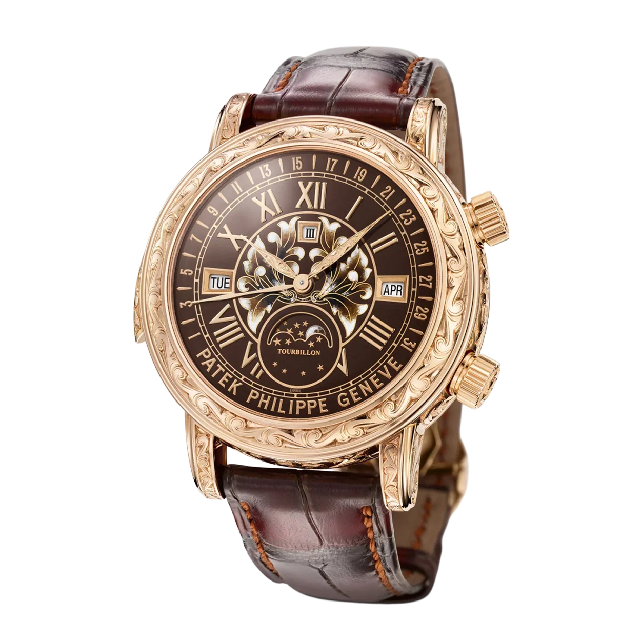 Grand Complications 44mm 6002R-001 Skymoon Tourbillon Rose Gold
