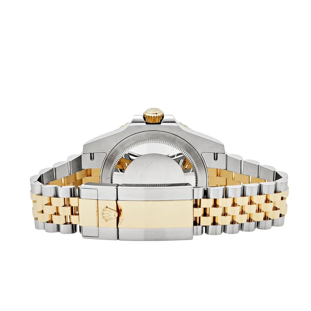 GMT-Master II  40mm Stainless Steel Yellow Gold Black Dial Jubilee 126713GRNR-0001