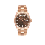 President Day-Date 40mm Rose Gold Chocolate Diamond Watch 228235