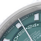 Sky-Dweller 42mm Steel White Gold Green Dial Mens Watch 336934