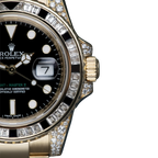 GMT Master II 18k Yellow Gold Diamond Black Sapphire 116758SANR