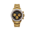 Rolex Daytona 116508 40mm 18ct Yellow Gold Black Dial Diamond