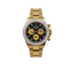 Rolex Daytona 116508 40mm 18ct Yellow Gold Black Dial Diamond