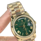 Day-Date 40mm Green Roman Yellow Gold 228238