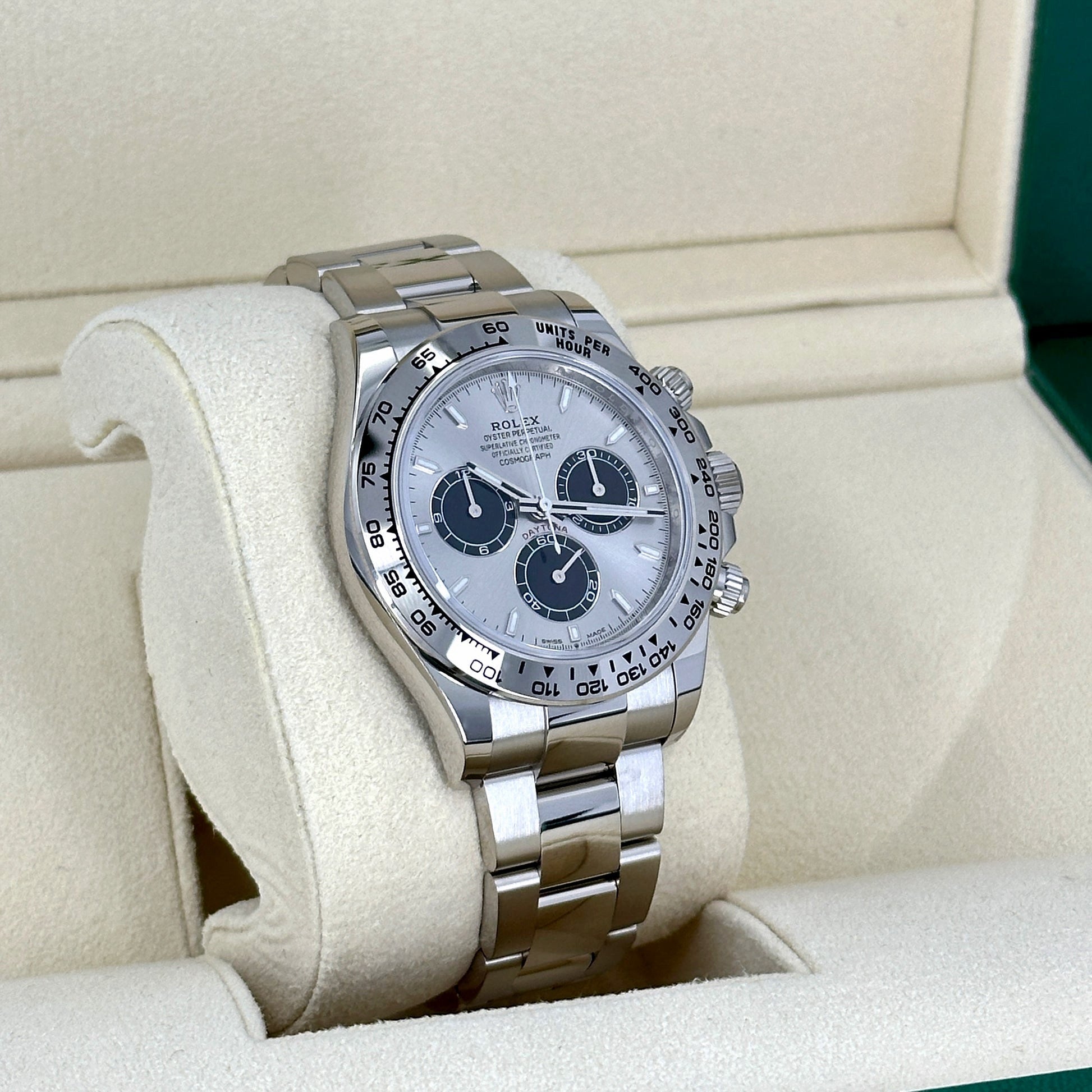 Daytona 40mm White Gold Ghost Panda Dial 116509