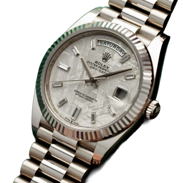 Day-Date 40 228239 White Gold Meteorite Diamond Dial