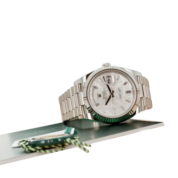 Day-Date 40 228239 White Gold Meteorite Diamond Dial