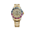 GMT-Master II 40mm Yellow Gold Pepsi Bezel Diamond Set Watch 116718LN