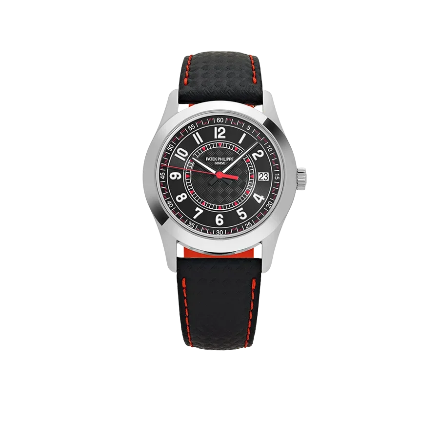 Calatrava 40mm 6007G-010 White Gold Red Accents