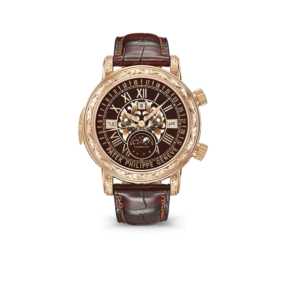 Grand Complications 44mm 6002R-001 Skymoon Tourbillon Rose Gold