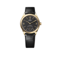 Perpetual 1908 39mm Yellow Gold Black Dial Black Alligator Leather Strap m52508-0002