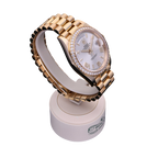 Day-Date 40 mm Yellow Gold Diamond Bezel Silver Dial M228348rbr-0007