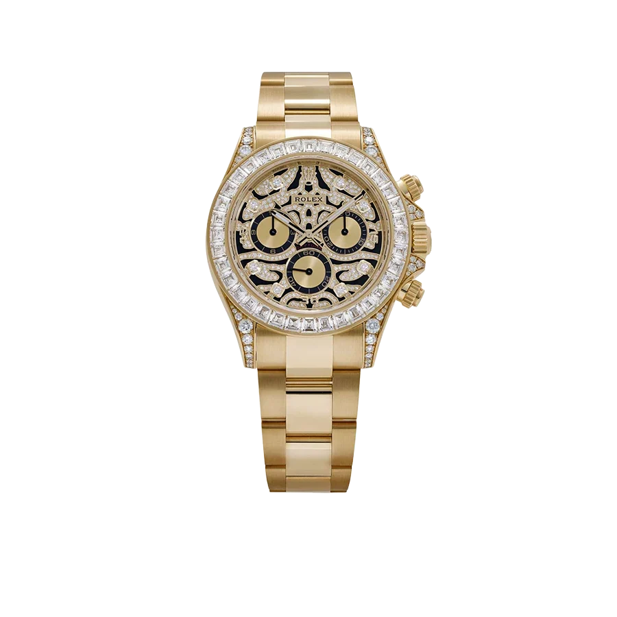Daytona Eye of the Tiger 116598TBR Yellow Gold Diamond Dial (Super Clone)