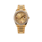 President Day-date II 41mm 218348 18k Yellow Gold Baguette Diamond & Ruby Dial