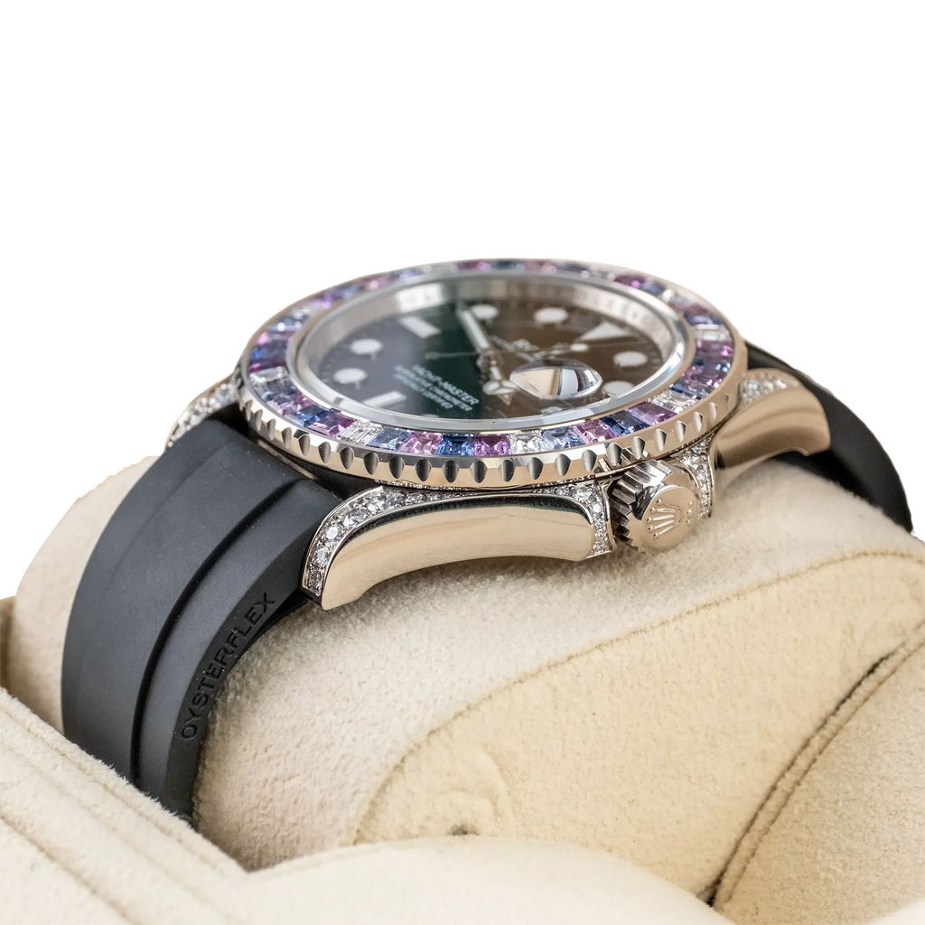 Yacht-Master Cotton Candy 40mm White Gold Black Dial Oysterflex 126679SABR