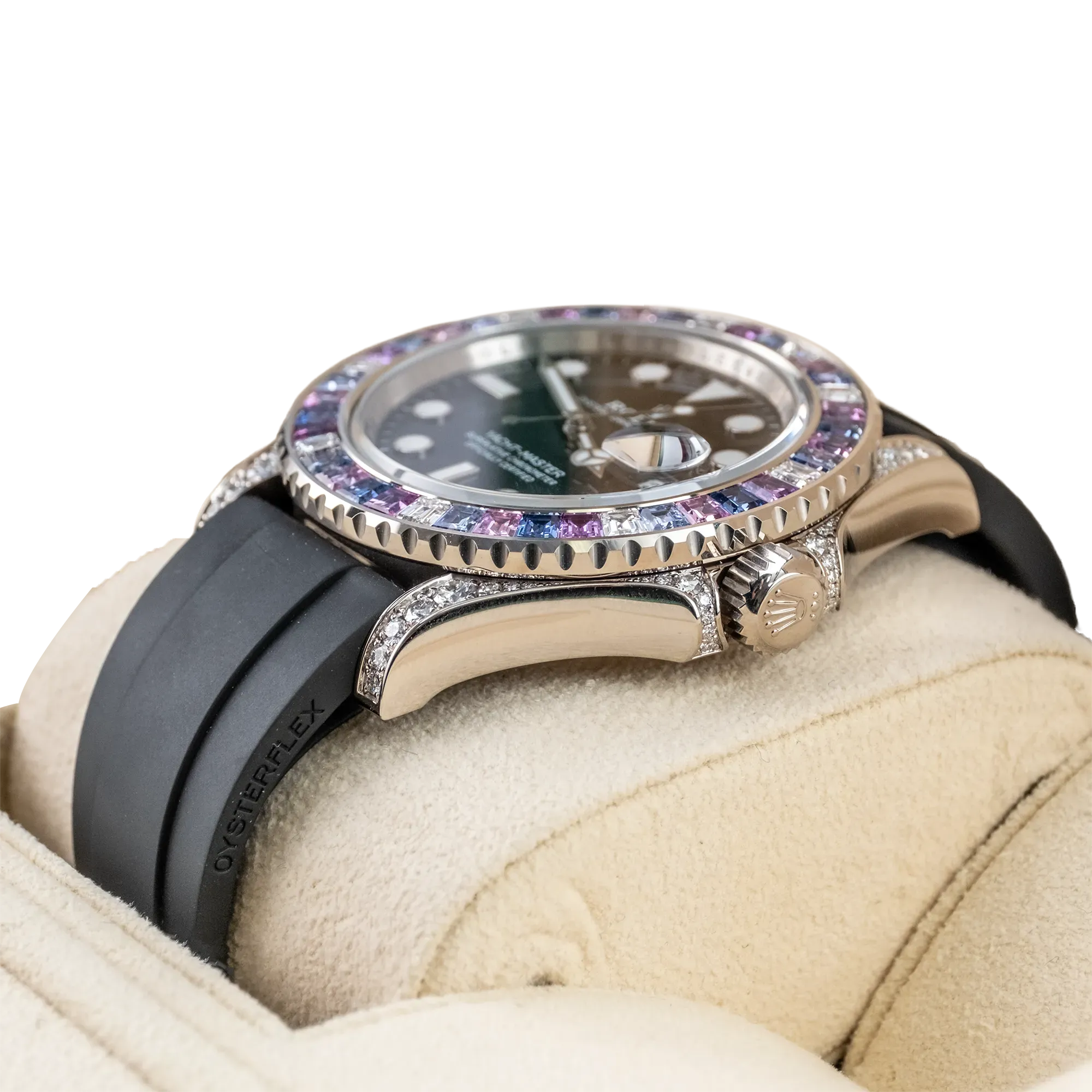 Yacht-Master Cotton Candy 40mm White Gold Black Dial Oysterflex 126679SABR