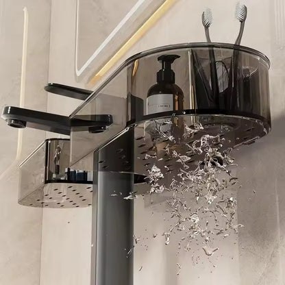 Suction Cup Acrylic Sink Shelf – No-Drill Wall Storage