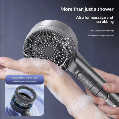 High-Pressure Shower Head – 4 Modes with Filtration