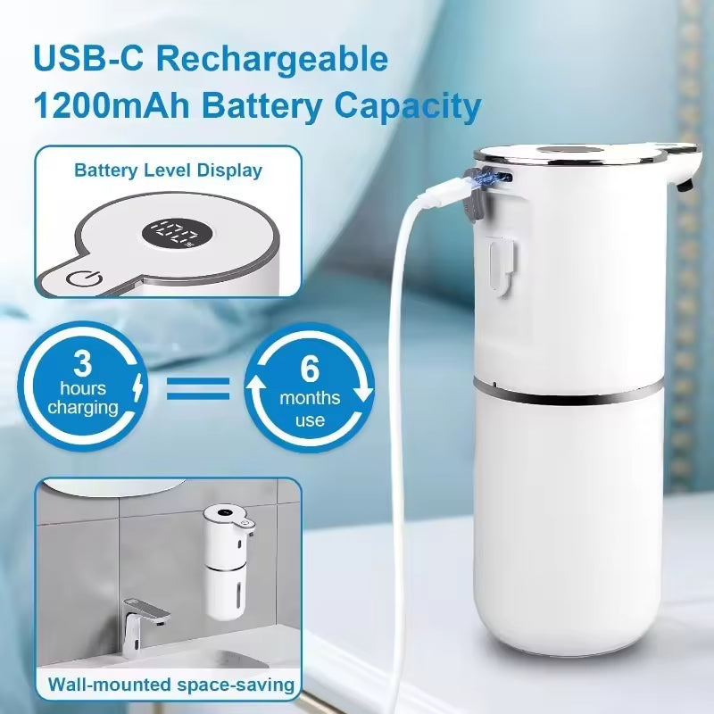 Automatic Liquid Soap Dispenser – Touchless & Rechargeable