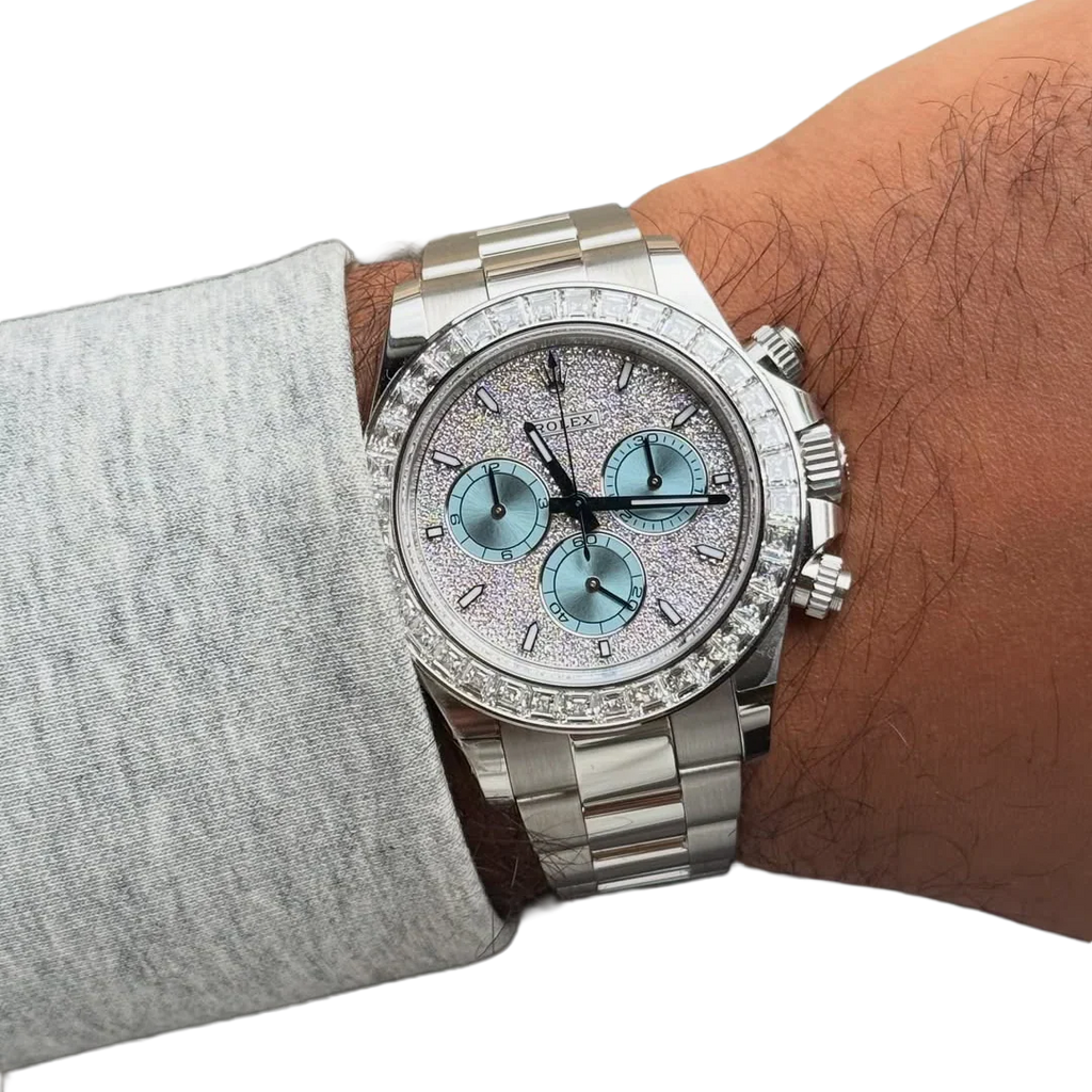 Daytona Diamond Pave Dial Platinum Watch 116576TBR